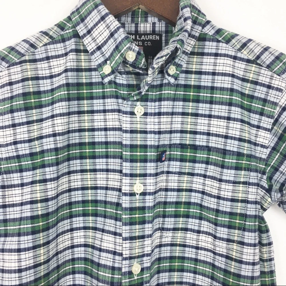 Ralph Lauren Jeans Boys Plaid Shirt Size 4